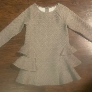 Grey dress with gold glitter